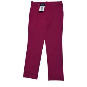 Rafaella Comfort Slim Ankle Chilipepper Red Slip On Pants Size 12 NWT